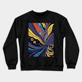 Abstract Colorful Eye Swirl Crewneck Sweatshirt